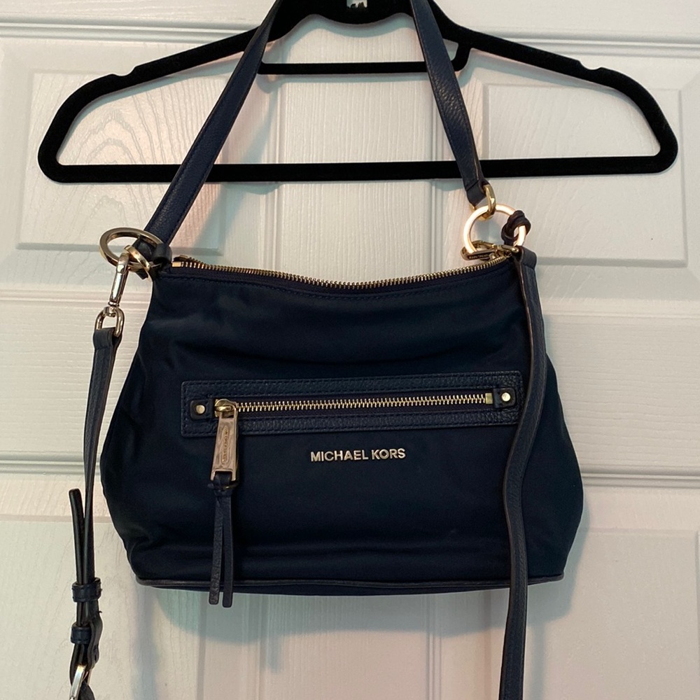 Navy Michael Kors crossbody.
